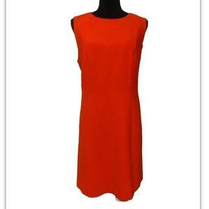 Boss Orange Tangerine Orange Sleeveless Shift Sleeveless Dress sz L / 14?